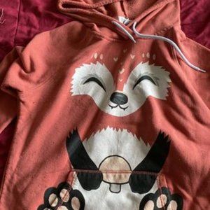 FUNZIE Longsleeve hoodie with tail and Ears - M